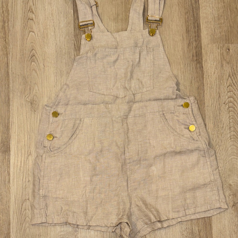 WeWoreWhat Beige Linen Garment